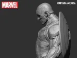 Kaptan Amerika 3d baskı modeli-2