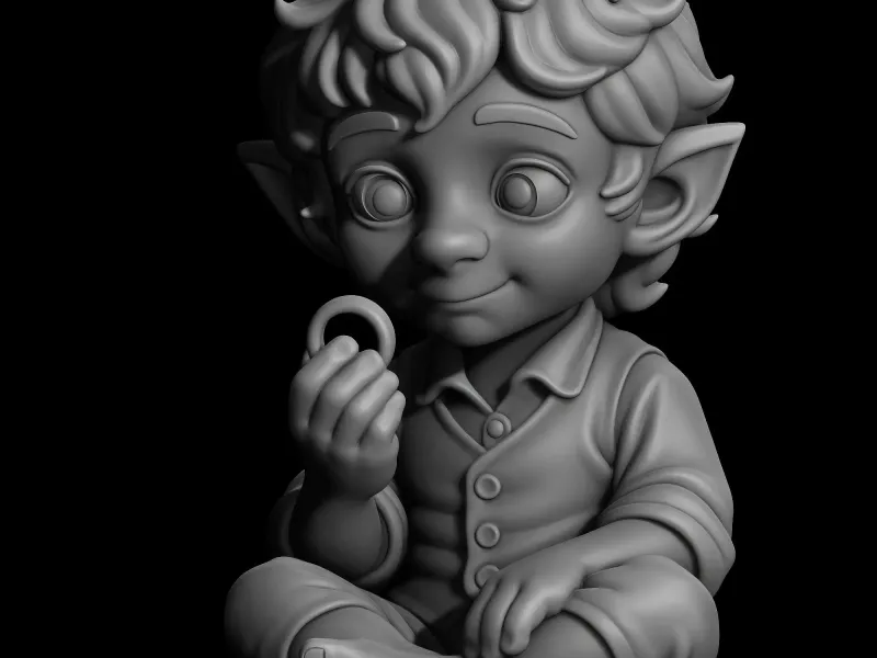 Colecionável Chibi de Bilbo Bolseiro – Arte de Fã de O Hobbit