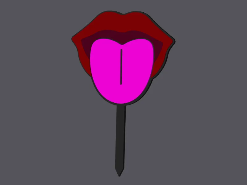 Tongue - Caketopper & Cupcaketopper