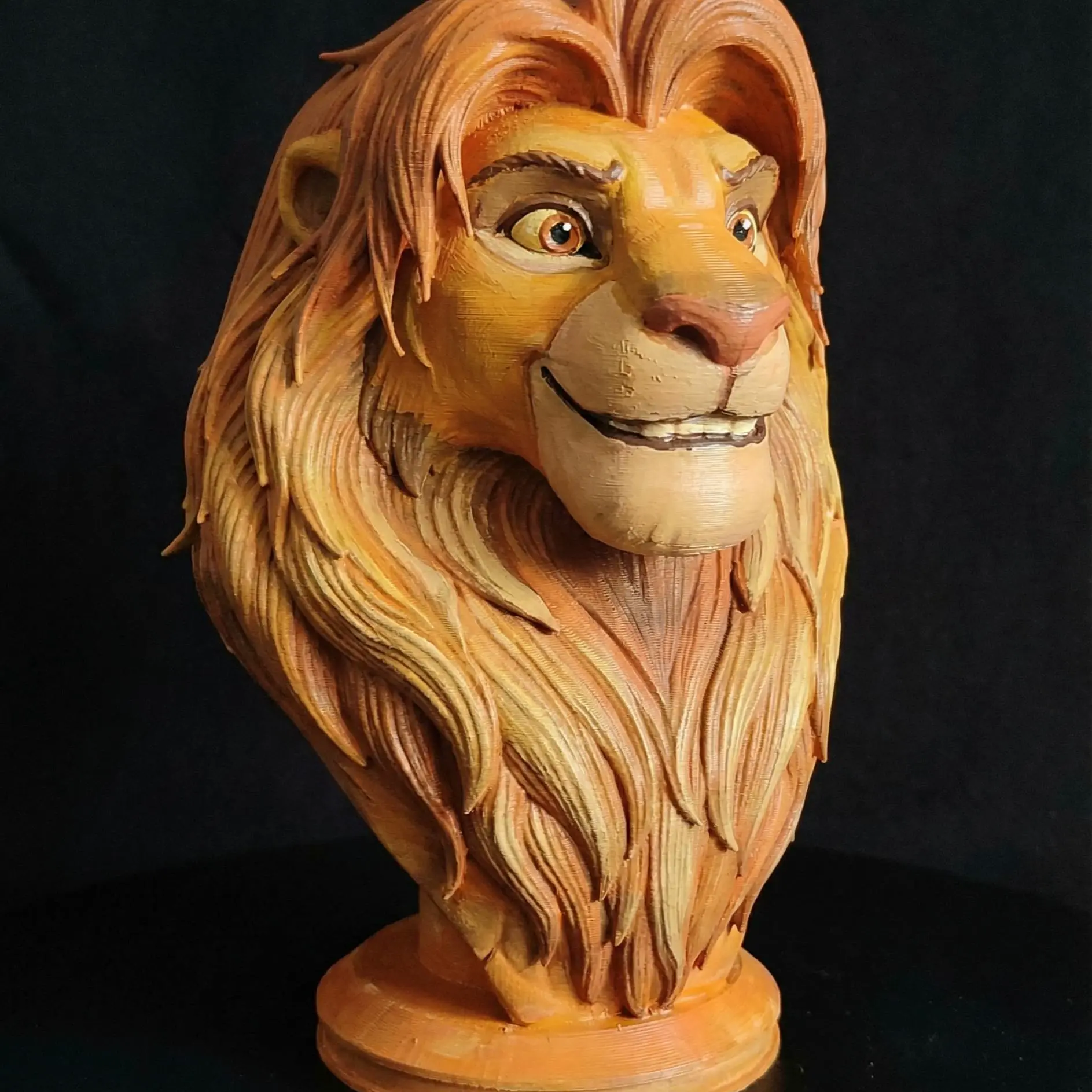 Lion Prince Bust | Savanna King Statue | Animal Kingdom