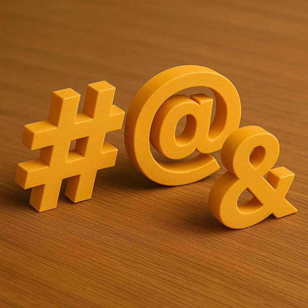 3D Printer Files | 3MF File | LETTERS - SPECIAL CHARACTERS | Creality Cloud