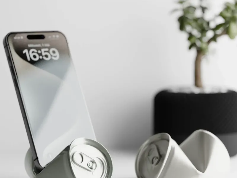 Soda Can Phone Stand
