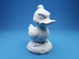 Grumpy Duck on a Rock-4