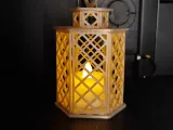 Lanterna Decorativa de Treliça Hexagonal-3