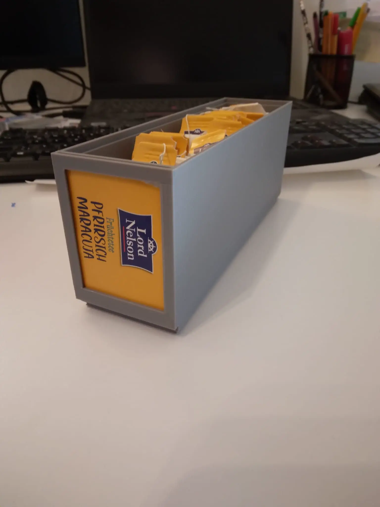 Caja apilable para bolsitas de té