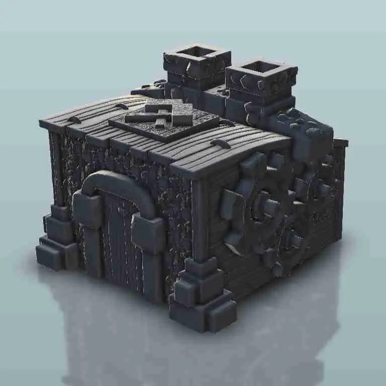 Fantasy city Hall - miniatures warhammer terrain scenery tab