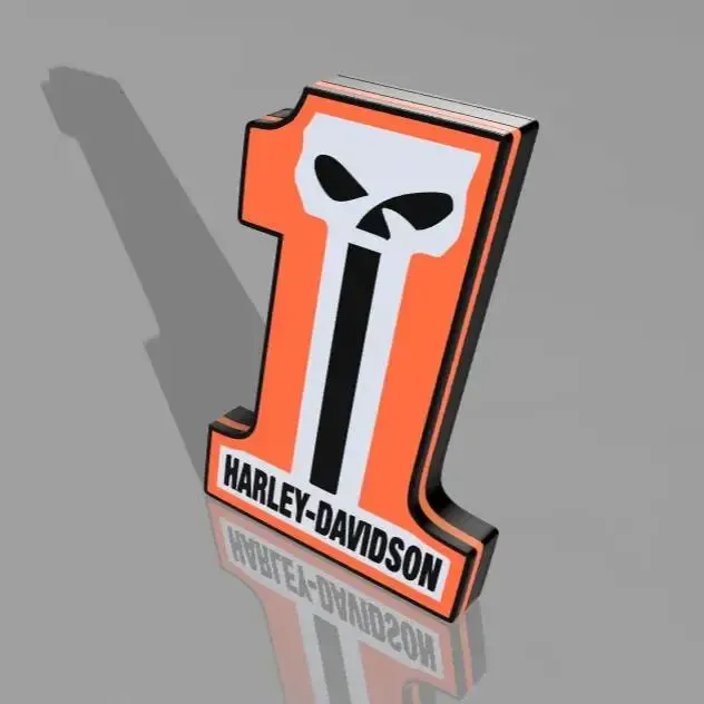 Harley Davidson #1 LED LIGHTBOX – Ride in Style!