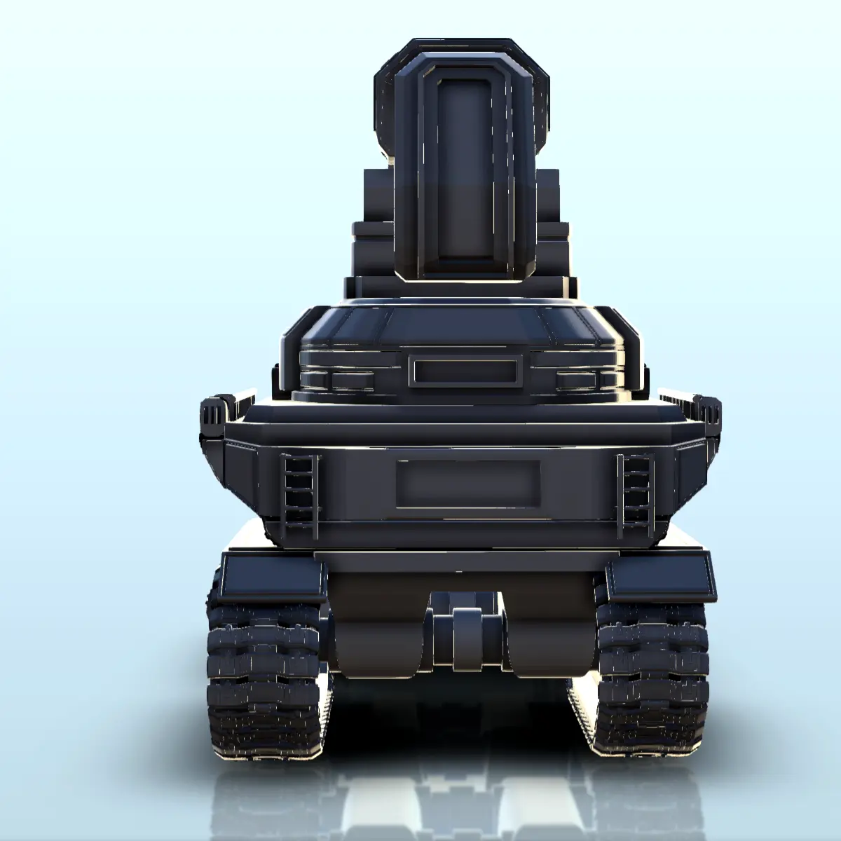 Sci-Fi truck with tracks and laser turret (13) - sci-fi scie
