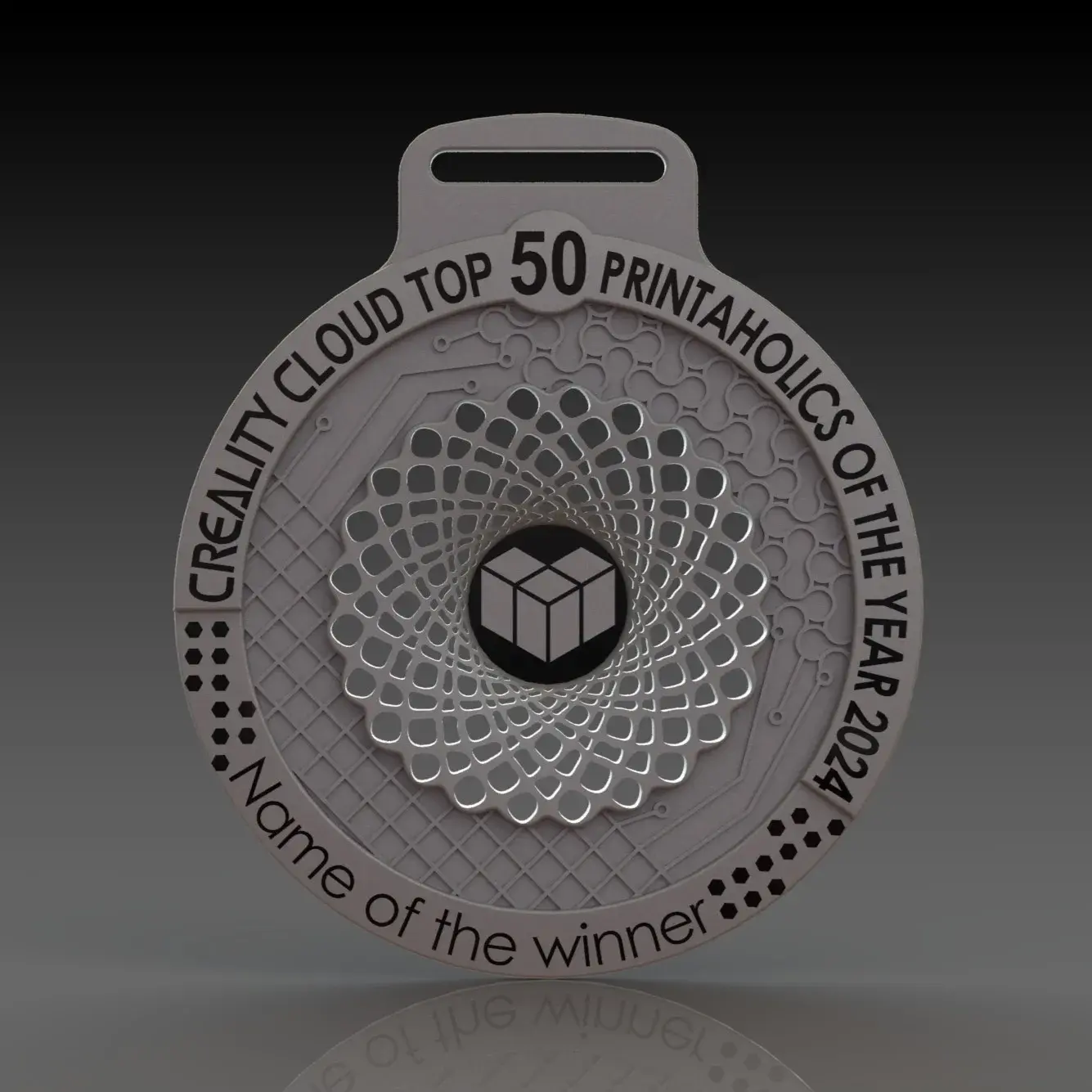 Medal Creality Cloud Top 50 Printaholics of the year 2024
