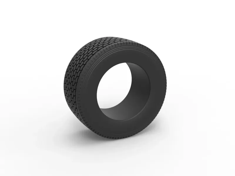 Super single semi tire 1 Scale 1:25