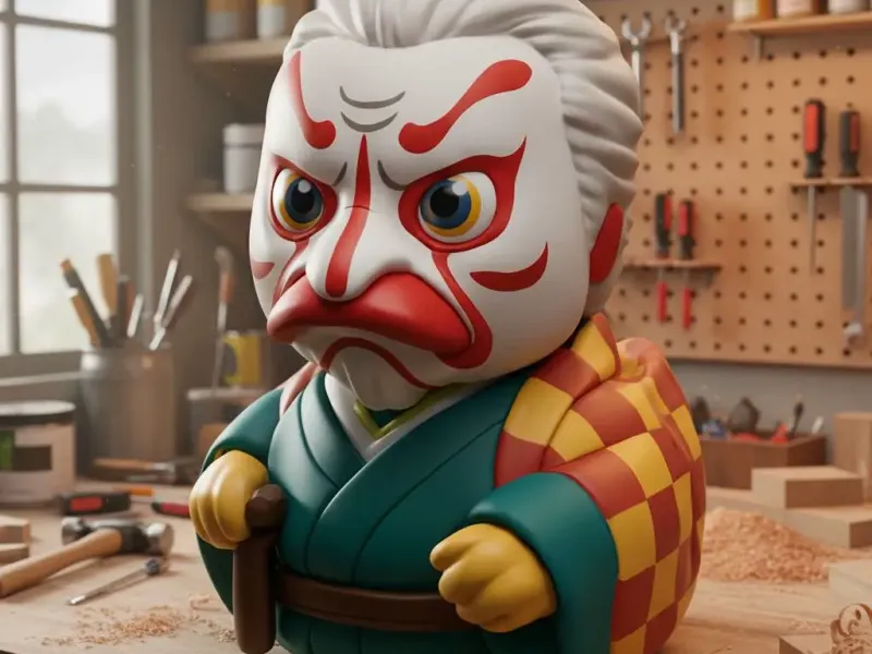 橡皮鸭 - 鳞泷左近次雕像 - 3D打印