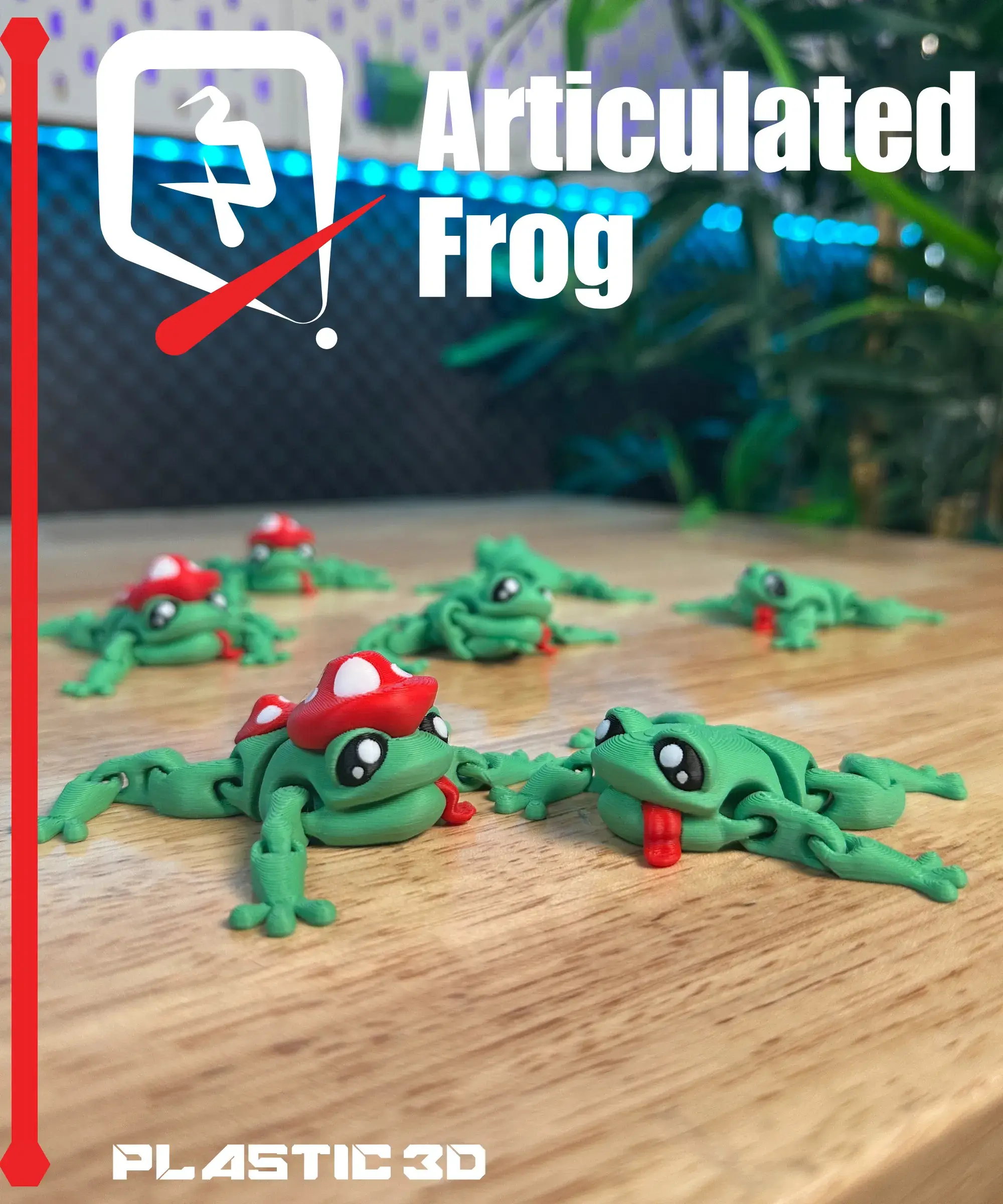 3D Printer Files | 3MF File | Plastic3D Articulated Frog | Creality Cloud