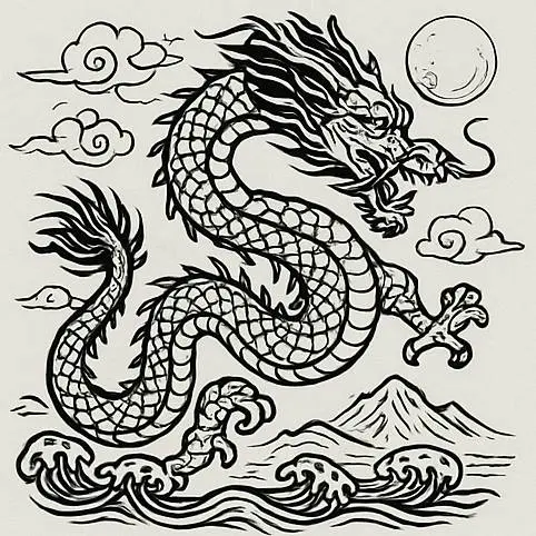 Eastern_Dragon Wall decoration