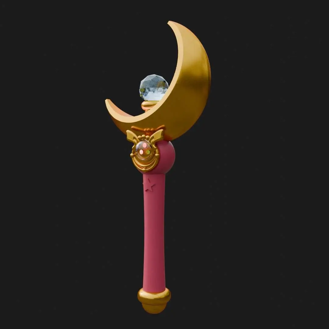 Sailor Moon Crescent Moon Wand Fan Art