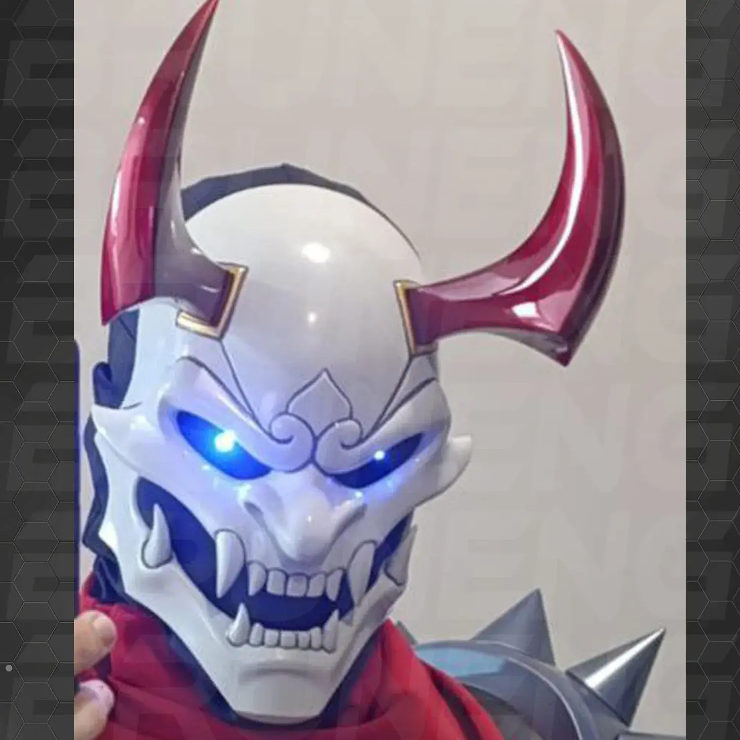 Blood Moon Shen Cosplay Mask - League of Legends Wild Rift