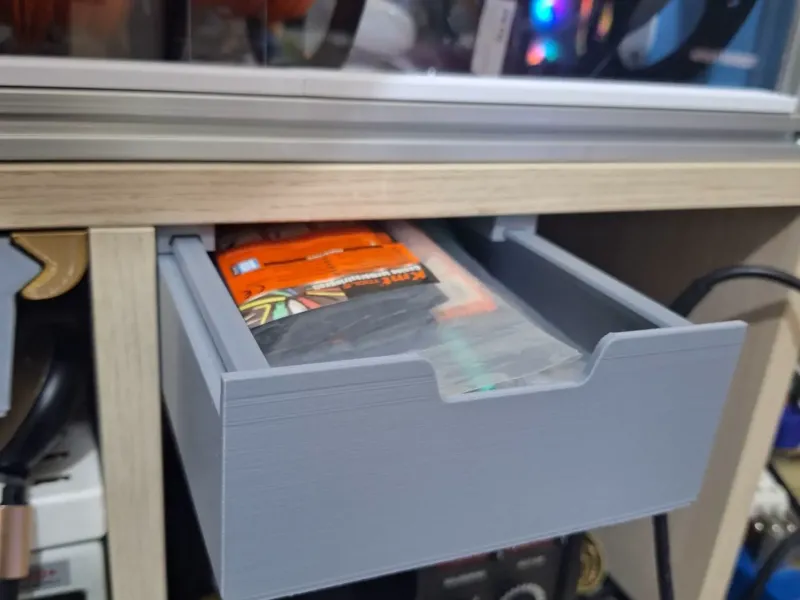 Cassetto sotto scrivania 140mm ottimizzato