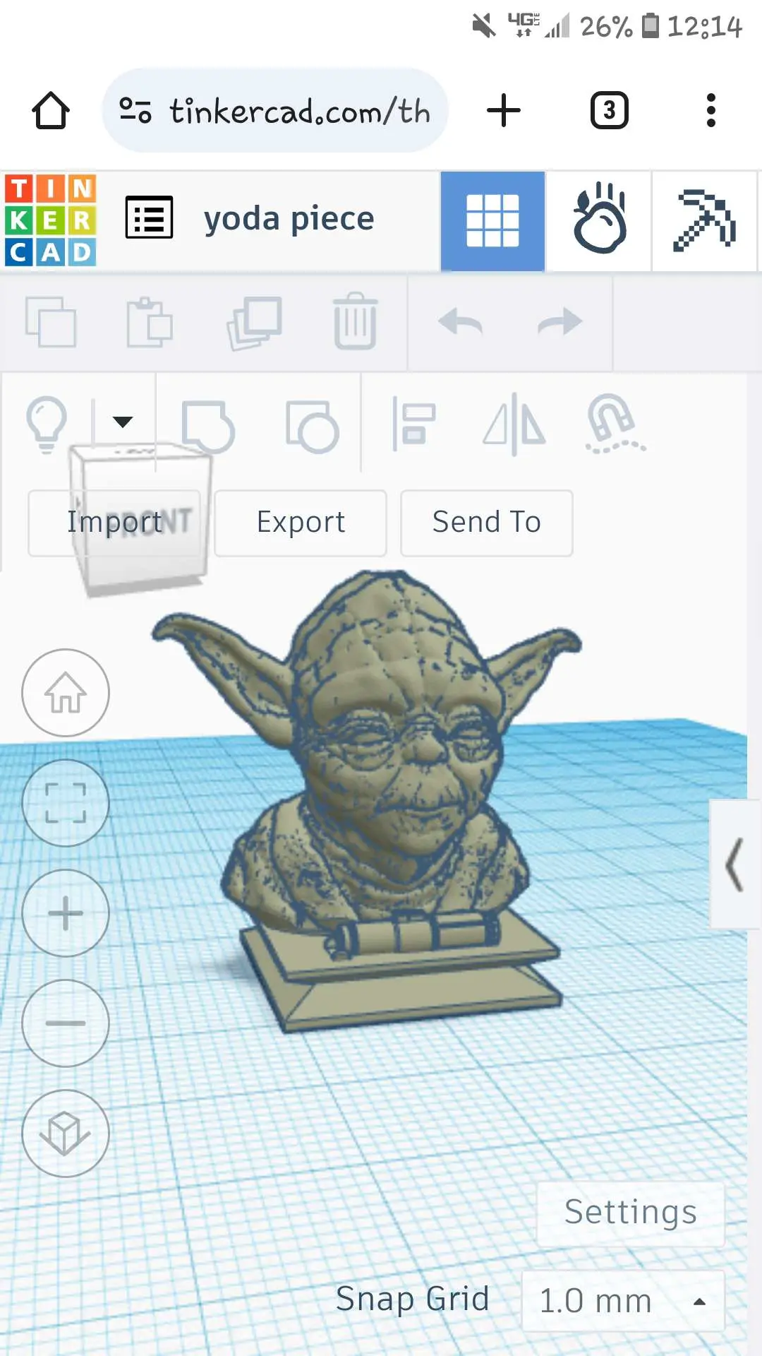 Yoda talisman game piece 