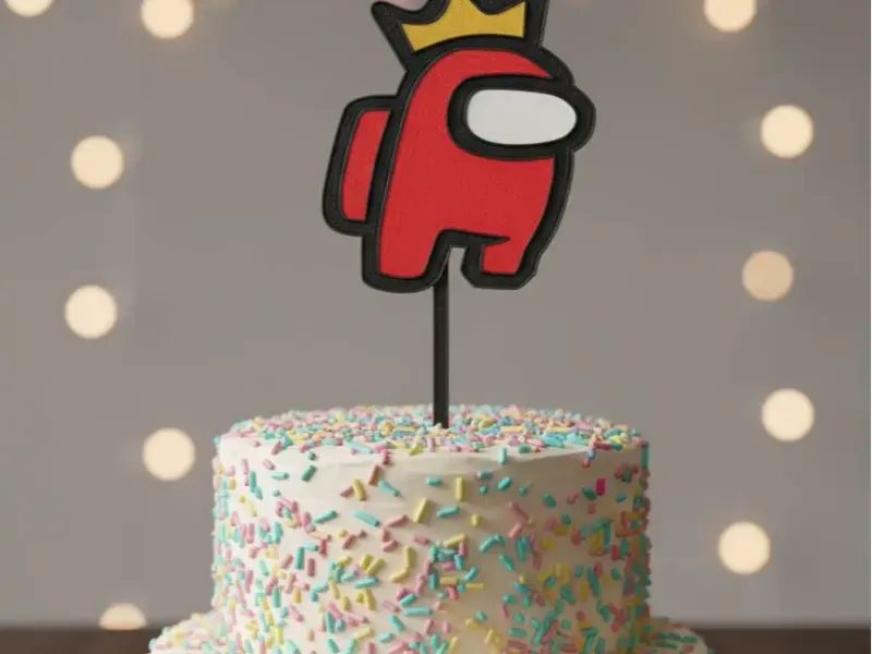 Cake Topper Among Us King