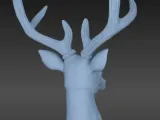 Rustic deer head candlestick-2