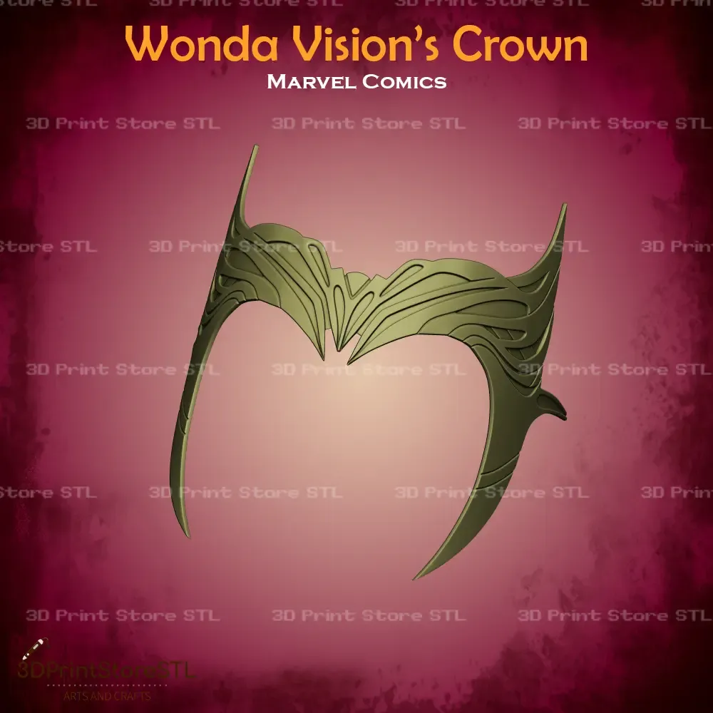 Wonda Vision Crown Cosplay Marvel - STL File