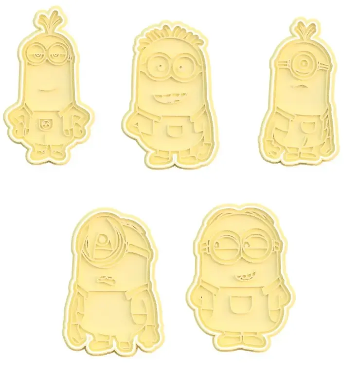 Minions cookie cutter set of 5