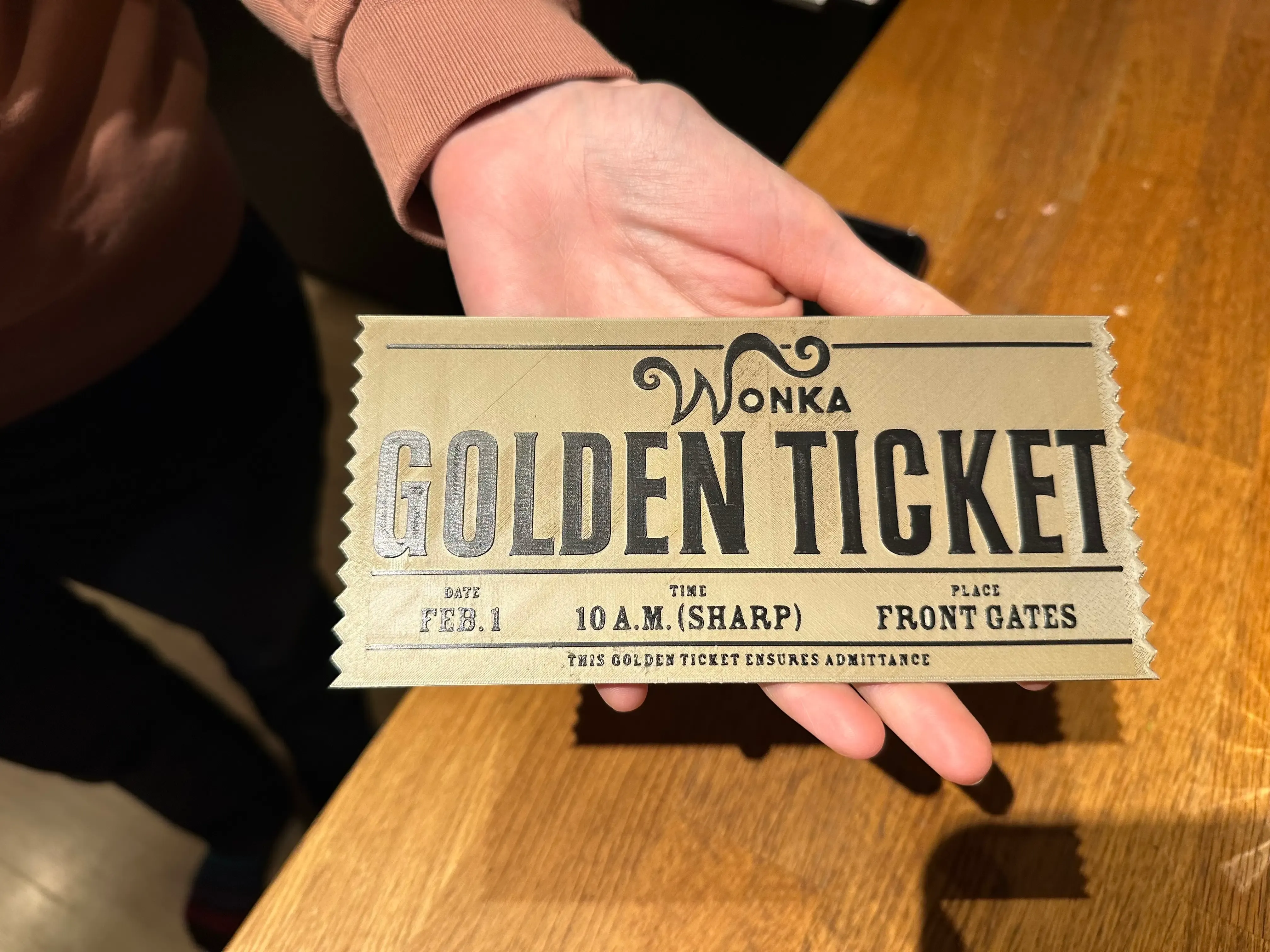 Golden Ticket Sjakie and the Chocolate factory