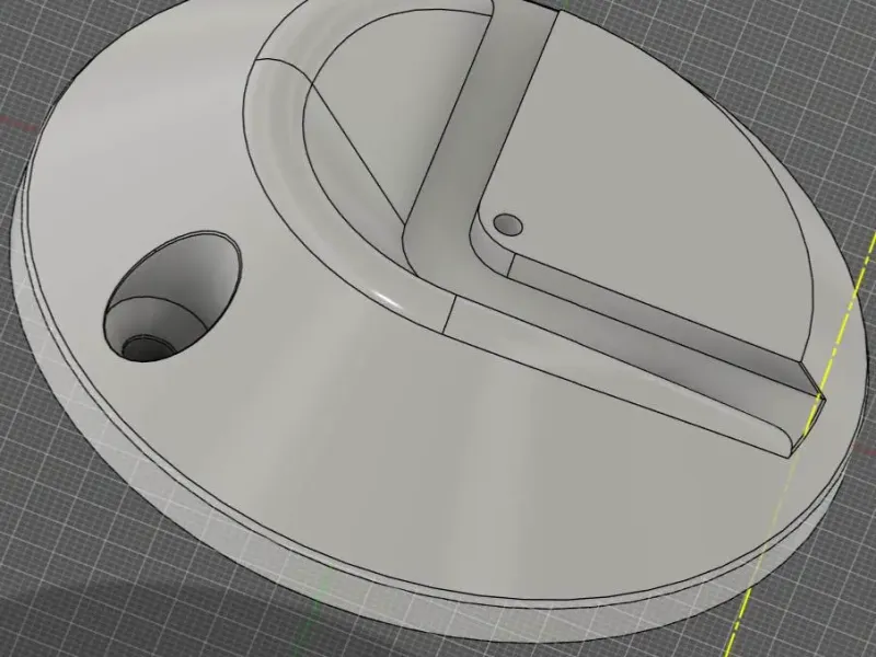 Pied K1Max Rond V2 - H11.5mm perforé
