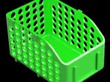 Stackable Storage Container with Label Slot  B-0