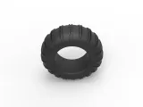 Dune buggy rear tire 22 Scale 1:25-5