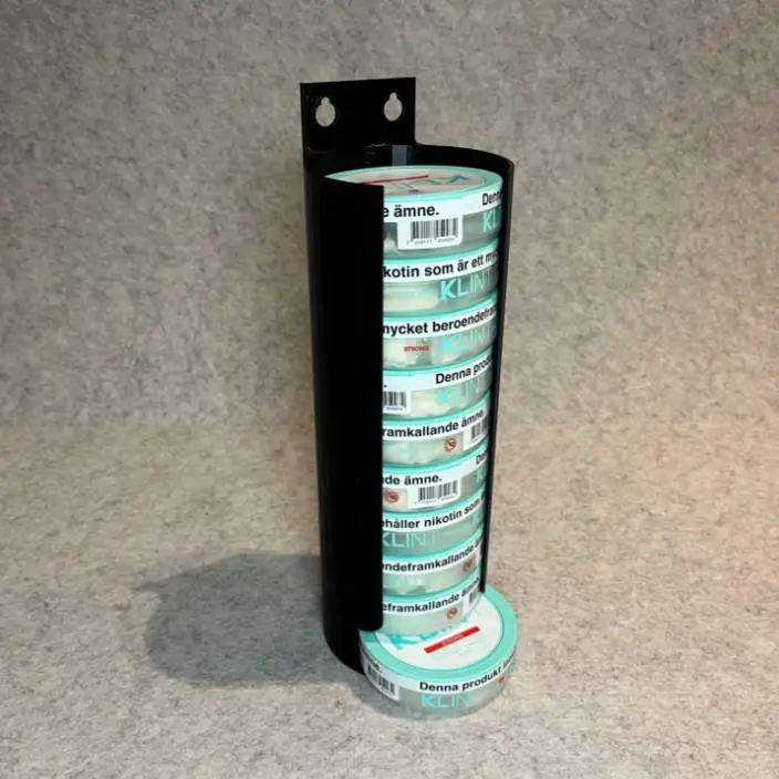 Snus dispenser wall holder