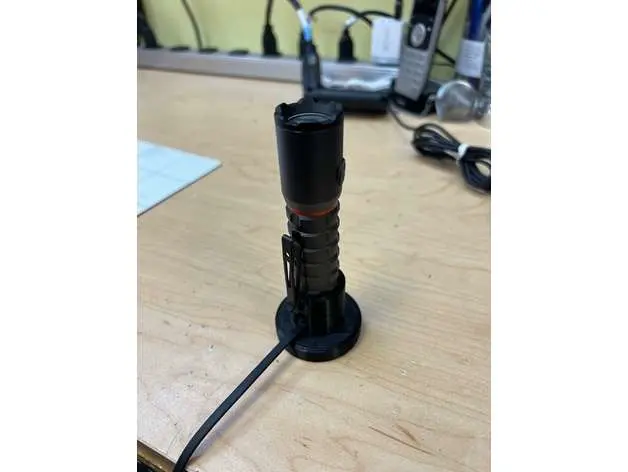 Free 3D Printer Accessories STL Download - Nebo flashlight charging stand  by BrockLockerby JiMsHaDY69
