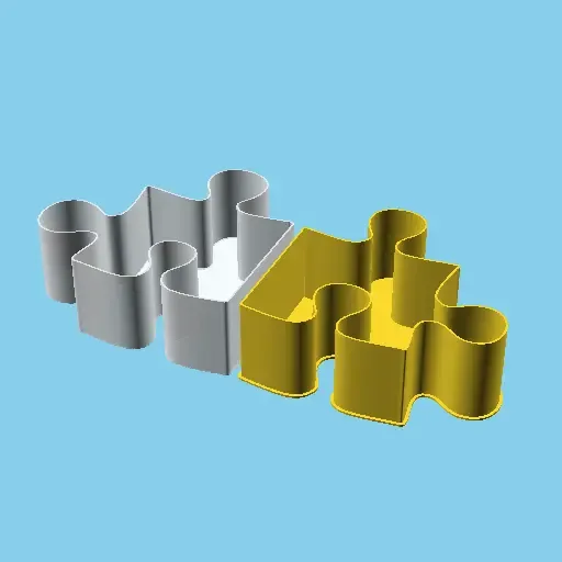 Puzzle Piece, nestable box (v1)