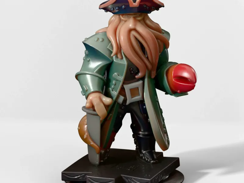 Davy Jones Fan Art Miniature