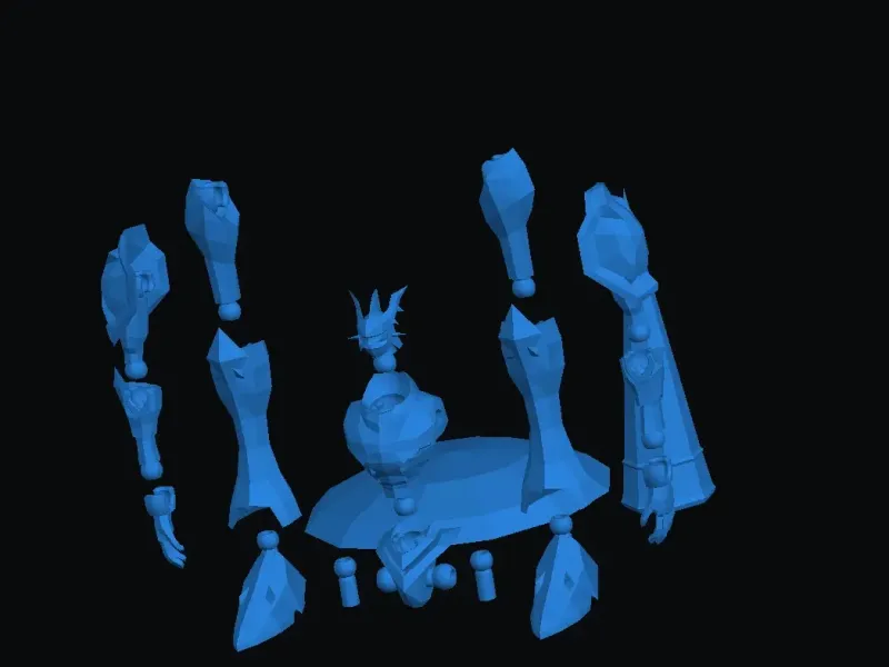 Digimon Dukemon articulated