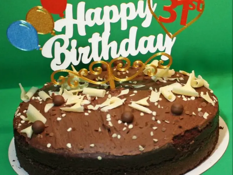 Topper per torta Buon 31° Compleanno