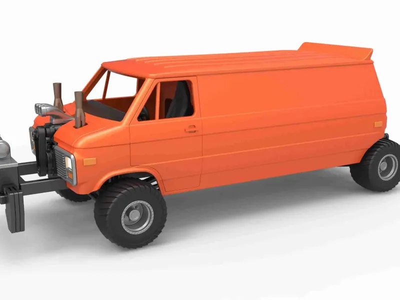 Pulling van 4wd Version 2 Scale 1:25