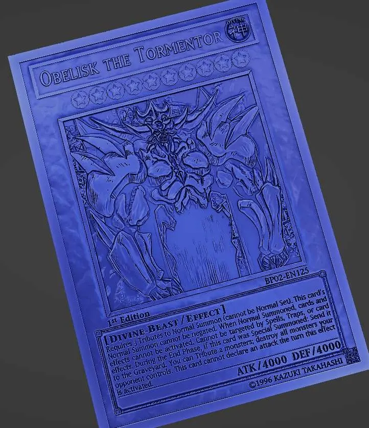 obelisk the tormentor yugioh card Metal Poster Metal Poster Anime Town Creations duelists forge their destinies with every drawn card Obelisk The Tormentor-Rage Mode orica