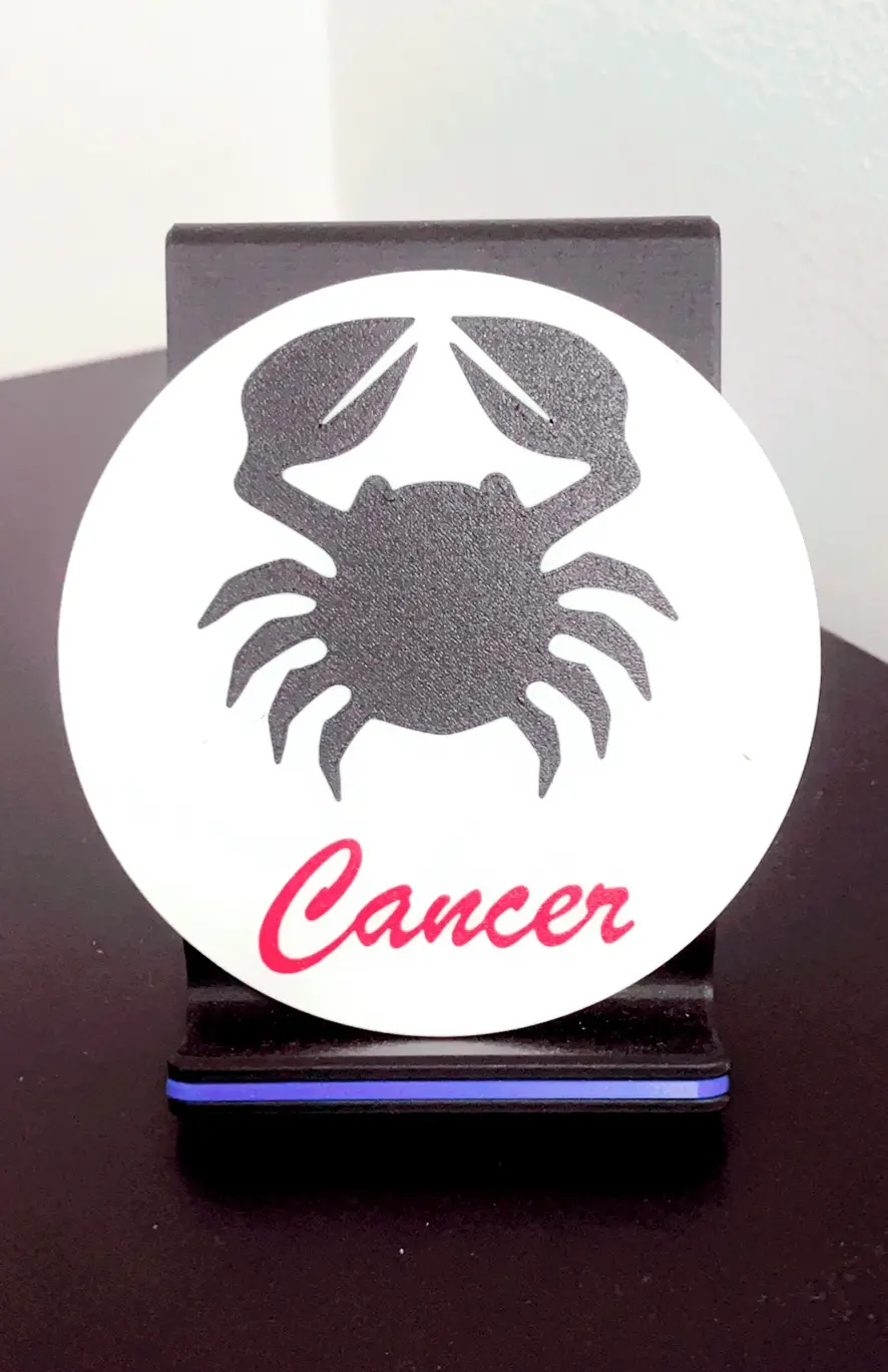 Coaster Cancer Sign