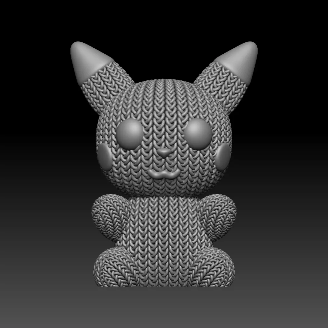 Knitted Pikachu