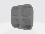 set box with compartments, thk 1,5mm, in size 10x10mm-0
