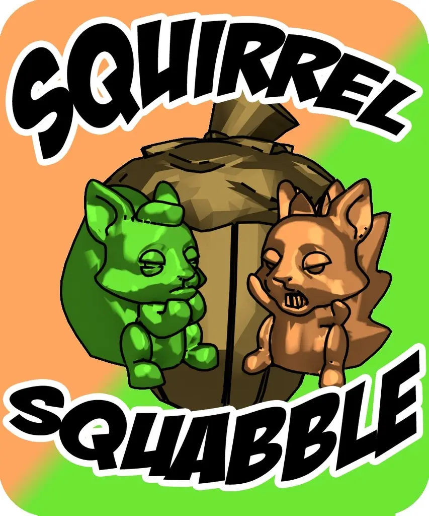 Squirrel Squabble 3D PnP board game