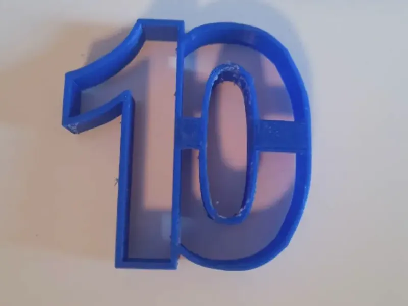 Cookie cutter for 10th birthday