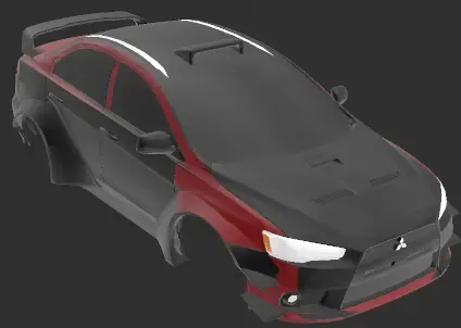 MITSUBISHI LANCER EVO 10 RC BODY