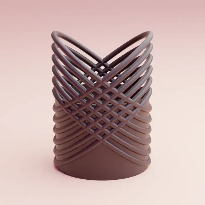 cool pencil holder with rings