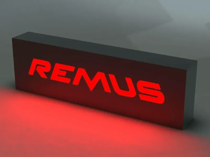 REMUS EXHAUST Logo Lamp Graphic Illuminator