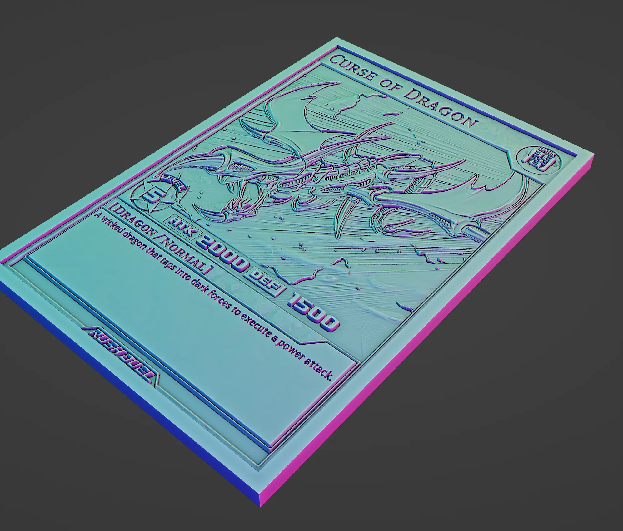 Other STL Download - curse of dragon - rush duel - yugiohby Wsonuchiha3D