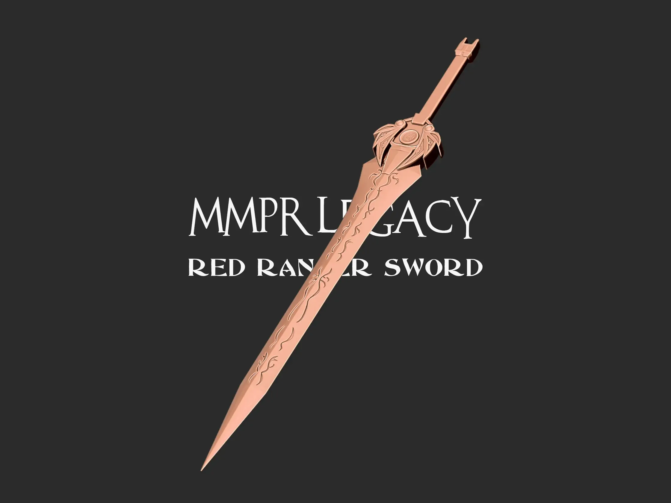 MMPR Legacy Red Ranger Sword 3D print model