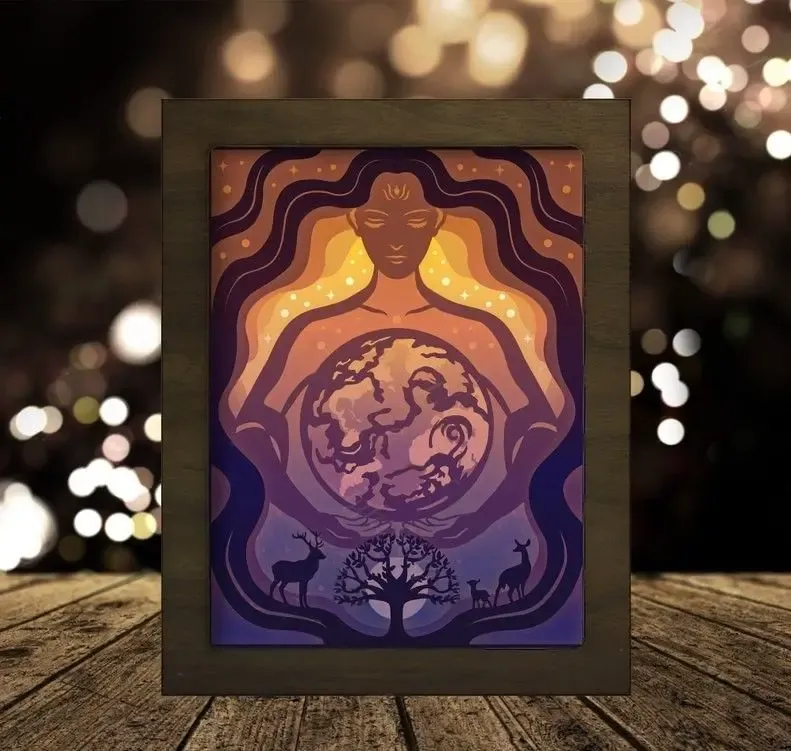 Earth Day Mother Nature  light box (shadow box)