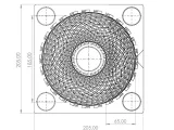 MOLD FOR RODIN COIL TOROIDAL - 185 X 185 X 65 MM 24 TURNS-3