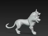 Cerberus, the three-headed dog guarding the gates of hell-1